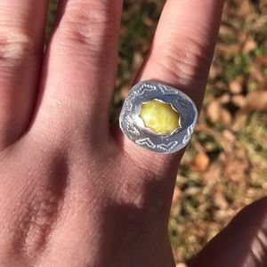 Handcrafted southwestern sterling silver ring